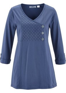 Футболка с рукавами 3/4 (индиго) Bonprix