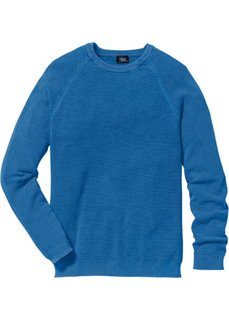 Пуловер Regular Fit (синий) Bonprix