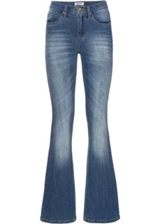 Расклешенные стрейчевые джинсы, cредний рост (N) (синий) Bonprix