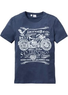 Футболка Regular Fit (темно-синий) Bonprix