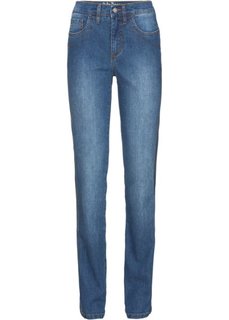 Прямые стрейчевые джинсы, низкий рост (K) (синий) Bonprix
