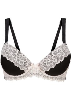 Бюстгальтер, чашка C (черный/цвет пудры) Bonprix