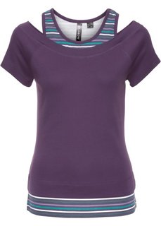 Футболка 2 в 1 (виноградный) Bonprix