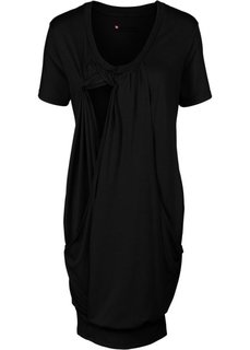 Мода для беременных: платье с функцией кормления (черный) Bonprix