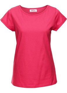 Футболка с короткими рукавами (ярко-розовый гибискус) Bonprix
