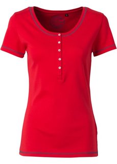 Футболка с коротким рукавом (красный) Bonprix