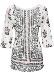 Футболка (цвет белой шерсти с рисунком) Bonprix