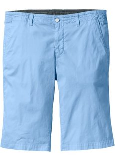 Стрейтчевые шорты-бермуды Regular Fit (нежно-голубой) Bonprix
