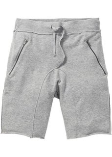 Трикотажные бермуды Slim Fit (светло-серый меланж) Bonprix