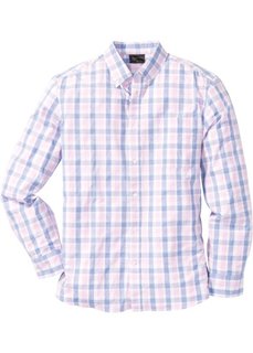 Клетчатая рубашка Regular Fit (розовый/светло-голубой в клетку) Bonprix