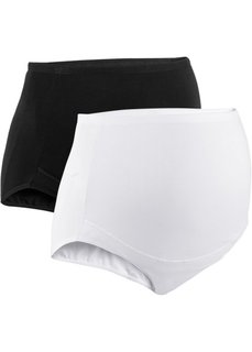 Трусики на животик (2 шт.) (белый + черный) Bonprix