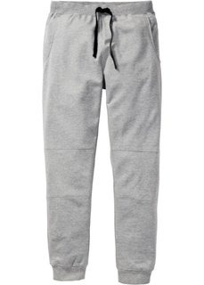 Трикотажные брюки Slim Fit (светло-серый меланж) Bonprix