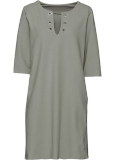 Трикотажное платье (оливковый) Bonprix