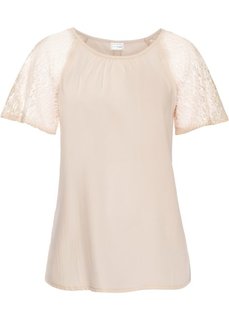 Кружевная блузка (нежно-абрикосовый) Bonprix