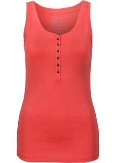 Топ с линией пуговиц (омаровый) Bonprix