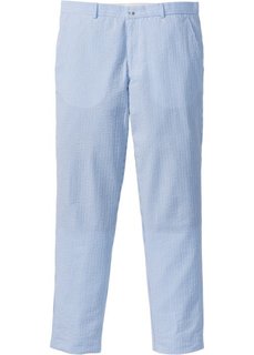 Брюки Slim Fit Straight из материала сирсакер (нежно-голубой в полоску) Bonprix