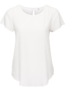 Блузка с коротким рукавом (цвет белой шерсти) Bonprix