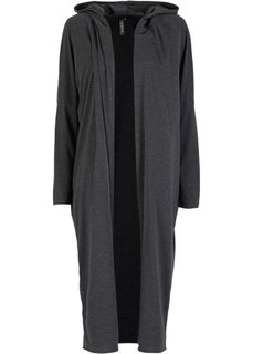 Удлиненный кардиган (антрацитовый меланж) Bonprix