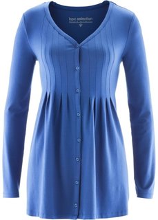 Трикотажная блузка с защипами (ледниково-синий) Bonprix