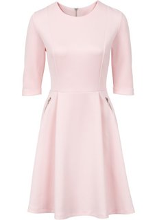 Платье из материала под неопрен (жемчужно-розовый) Bonprix