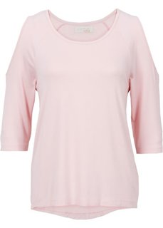 Футболка с рукавом 3/4 (дымчато-розовый) Bonprix