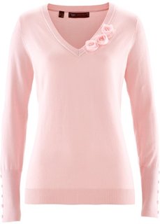 Пуловер (нежно-розовый) Bonprix