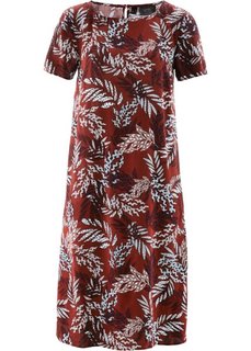 Платье из вискозы (красный каштан в цветочек) Bonprix