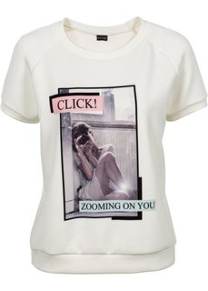Футболка (кремовый с рисунком) Bonprix