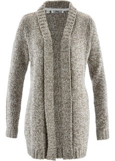 Кардиган из пряжи букле (светло-оливковый меланж) Bonprix