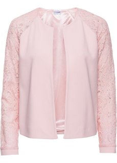 Куртка с кружевными рукавами (розовый) Bonprix