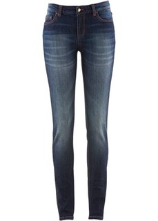 Эластичные джинсы скинни, низкий рост (K) (темно-синий) Bonprix