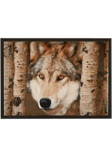 Коврик для двери Волк (коричневый) Bonprix