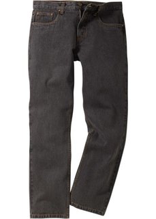 Джинсы Regular Fit Straight, cредний рост (N) (серый) Bonprix
