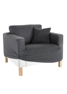 Биэластичные чехлы Меланж (антрацитовый) Bonprix