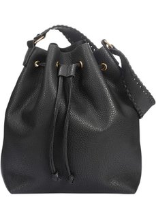 Сумка-мешок с дополнительной сумкой (черный) Bonprix