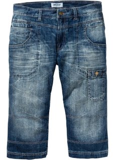 Джинсы Regular Fit Straight 3/4, cредний рост (N) (синий «потертый») Bonprix
