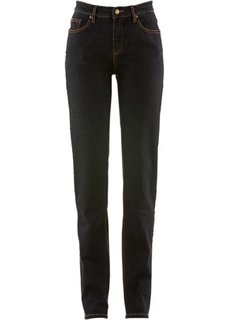 Классические джинсы-стретч, низкий рост K (черный) Bonprix