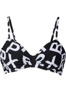 Бюстгальтер для купального костюма, чашка C (черный/белый) Bonprix