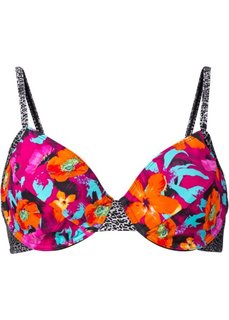 Купальный бюстгальтер, чашка C (оранжевый/ярко-розовый) Bonprix