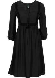 Платье в стиле бохо (черный) Bonprix