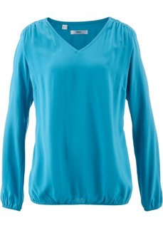 Блузка с длинным рукавом (темно-бирюзовый) Bonprix