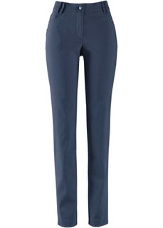 Узкие брюки из бенгалина с пятью карманами (темно-синий) Bonprix