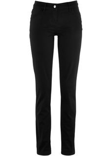 Стрейтчевые брюки (черный) Bonprix