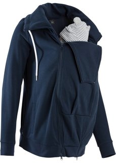 Трикотажная куртка со вставкой для малыша (темно-синий) Bonprix