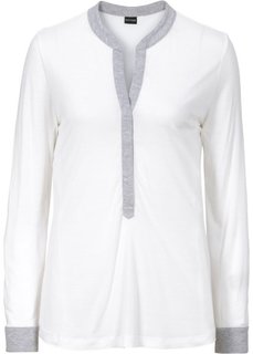 Блузка (белый/светло-серый) Bonprix