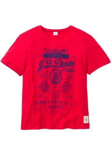 Футболка Regular Fit (красный) Bonprix