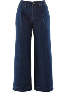 Широкие джинсы длины 7/8 (темный деним) Bonprix