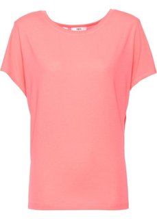 Спортивная футболка с коротким рукавом (лососевый неон) Bonprix