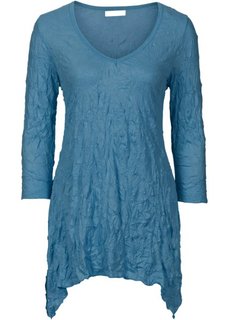 Удлиненная футболка с рукавом 3/4 (синий) Bonprix