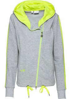 Трикотажная куртка (светло-серый меланж) Bonprix